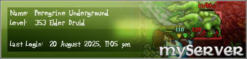 Signature for player Peregrine Underground